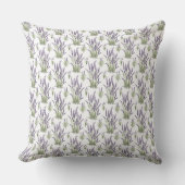 Lavender Waterverf ClipArt, Flora Pattern Kussen (Voorkant)