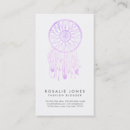 Lavender Waterverf Dream Catcher Whimsical Visitekaartje