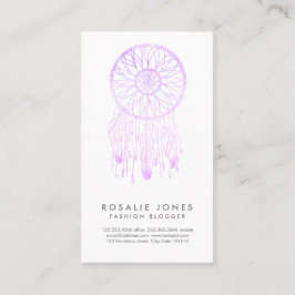 Lavender Waterverf Dream Catcher Whimsical Visitekaartje