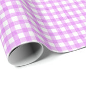 Lavender Waterverf Gingham-pakpapier Cadeaupapier (Rol Hoek)