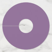 Lavender Waterverf Greenery Floral Wedding Wijnglaslabel (Achterkant)