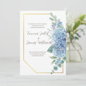 Lavender Waterverf Lilacs Wedding Invitation Kaart (Staand voorkant)