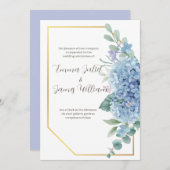 Lavender Waterverf Lilacs Wedding Invitation Kaart (Voorkant / Achterkant)