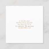 Lavender Waterverf Studs die Display Holder bezorg Vierkante Visitekaartje (Achterkant)