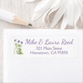 Lavender Waterverf Violet in Mason Jar Etiket (Insitu)