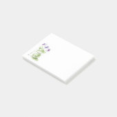 Lavender Waterverf Violet in Mason Jar Post-it® Notes (Schuin)