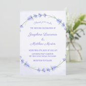Lavender Waterverf Wedding Invitations Kaart (Staand voorkant)