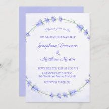 Lavender Waterverf Wedding Invitations