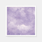 Lavender Waterverf Wedding Table Napkins Servetten (Voorkant)