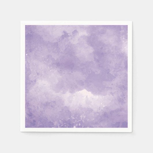 Lavender Waterverf Wedding Table Napkins Servetten (Voorkant)