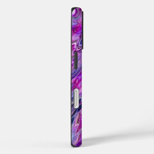 Lavender Wave Abstract Art iPhone Case (Achterkant / Rechts)