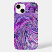 Lavender Wave Abstract Art iPhone case (Achterkant)