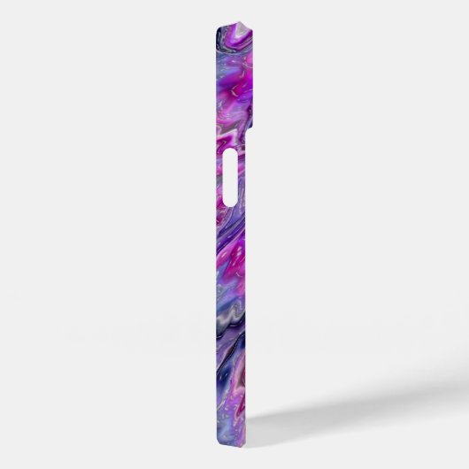 Lavender Wave Abstract Art iPhone case (Achterkant / Rechts)