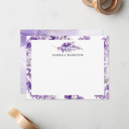 Lavender Weddenschap Stationery Note Card Notitiekaartje