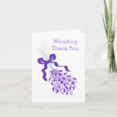 Lavender Wedding Bedankkaart (Voorkant)