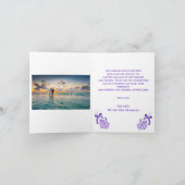 Lavender Wedding Bedankkaart (Binnen)