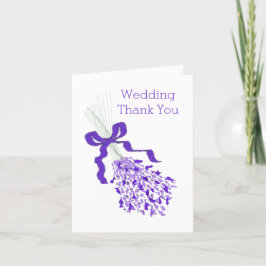 Lavender Wedding Bedankkaart