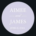 Lavender Wedding Envelope Seal Elegant Sticker<br><div class="desc">Hartelijk dank, sticker Topper, kies een label of envelopzegel! Alle details zijn HAND-DRAWN zodat kunt u er zeker van zijn dat dit ontwerp één-van-een-soort is. Lavender zou veel geluk brengen, maar het is ook een symbool van liefde en toewijding, waardoor het een bijzonder betekenisvolle bloem is om te gebruiken voor...</div>