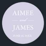 Lavender Wedding Envelope Seal Elegant Sticker<br><div class="desc">Hartelijk dank, sticker Topper, kies een label of envelopzegel! Alle details zijn HAND-DRAWN zodat kunt u er zeker van zijn dat dit ontwerp één-van-een-soort is. Lavender zou veel geluk brengen, maar het is ook een symbool van liefde en toewijding, waardoor het een bijzonder betekenisvolle bloem is om te gebruiken voor...</div>