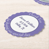 Lavender Wedding Favor Kartonnen Onderzetters (Gekanteld)