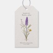 Lavender Wedding Hartelijk dank Cadeaulabel (Voorkant)