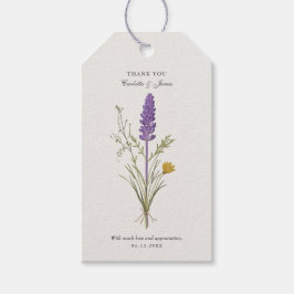 Lavender Wedding Hartelijk dank Cadeaulabel