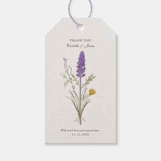 Lavender Wedding Hartelijk dank Cadeaulabel