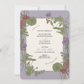 Lavender Wedding Jeannie Foord Art Nouveau Kaart (Voorkant)