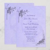  lavender Wedding Kaart (Voorkant / Achterkant)