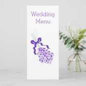 Lavender Wedding Menu (Staand voorkant)