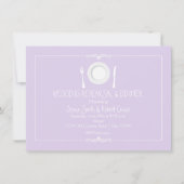 Lavender Wedding Rehearsal Dinner Uitnodiging (Voorkant)