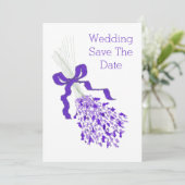 Lavender Wedding Save The Date (Staand voorkant)