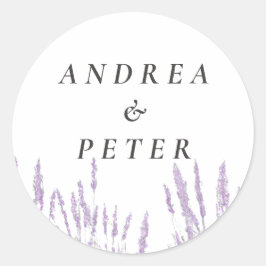 Lavender Wedding Stickers