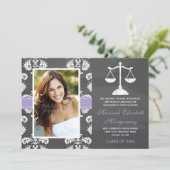 LAVENDER WET SCHOOL CHALKBOARD AFSTUDEREN KAART (Staand voorkant)
