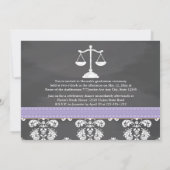 LAVENDER WET SCHOOL CHALKBOARD AFSTUDEREN KAART (Achterkant)