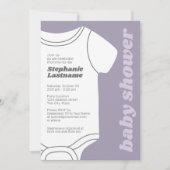 Lavender Whimsical Gender Neutral Baby shower Kaart (Voorkant)