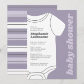 Lavender Whimsical Gender Neutral Baby shower Kaart (Voorkant / Achterkant)