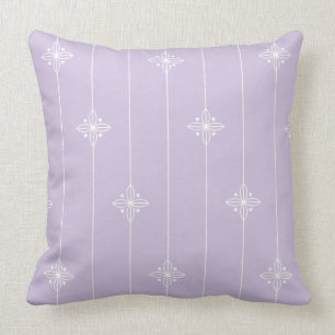 Lavender White - Abstract Floral Pattern Kussen
