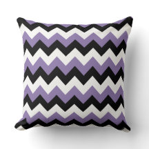 Lavender White Black Zigzag