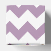 Lavender White Chevron Pattern Bedankdoosjes (Bovenkant)
