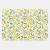 Lavender White Delphinium Flowers Bridal Shower Inpakpapier Vel (Voorkant 2)