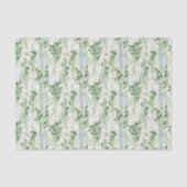 Lavender White Delphinium Flowers Bridal Shower Tissuepapier (Voorkant)