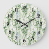 Lavender White Delphinium Flowers   Grote Klok (Voorkant)