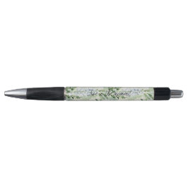 Lavender White Delphinium Flowers Pen