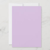 Lavender White Herringbone Wedding Invitation Kaart (Achterkant)