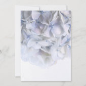 ©Lavender White Hydrangea Bridal Shower Invitation Kaart (Achterkant)