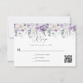 Lavender White Peonies Roses Floral Save The Date
