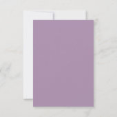 Lavender & White Simple Elegant Wedding Calendar Save The Date (Achterkant)