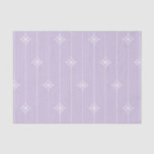 Lavender & White Stripe Geometric Pattern Tissuepapier (Voorkant)