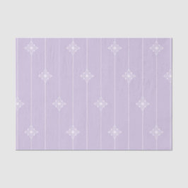 Lavender & White Stripe Geometric Pattern Tissuepapier